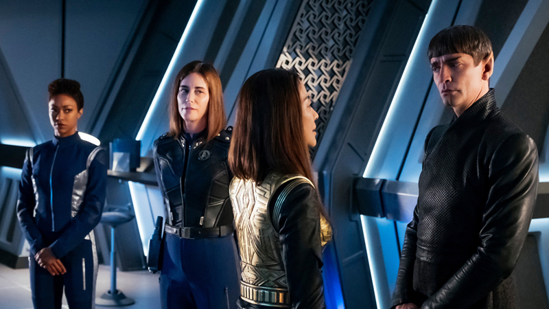 Burnham and Sarek with the only two good facial responses to “So you’re gonna do a Genocide...”
